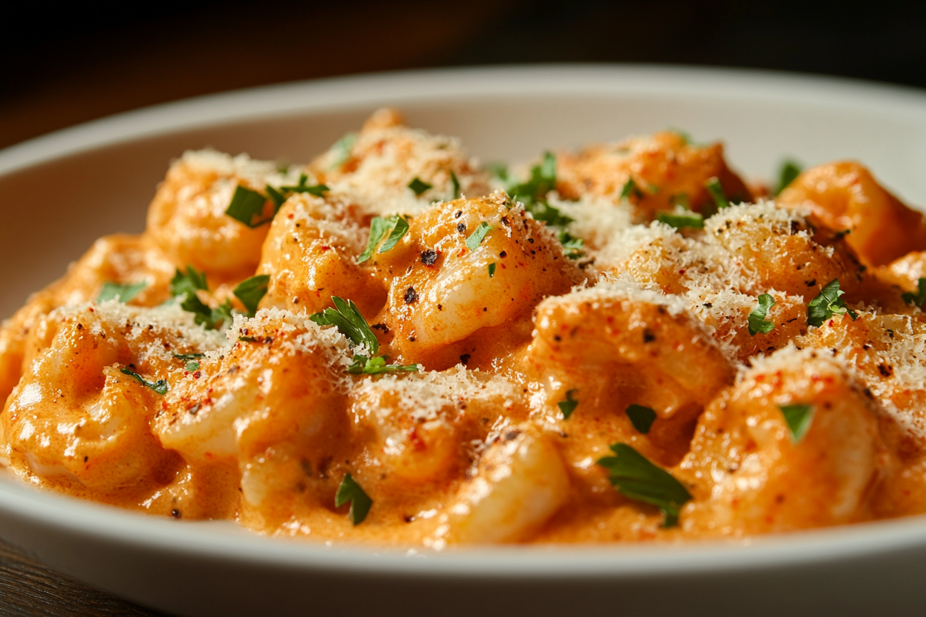 Cajun Shrimp Pasta on a plate