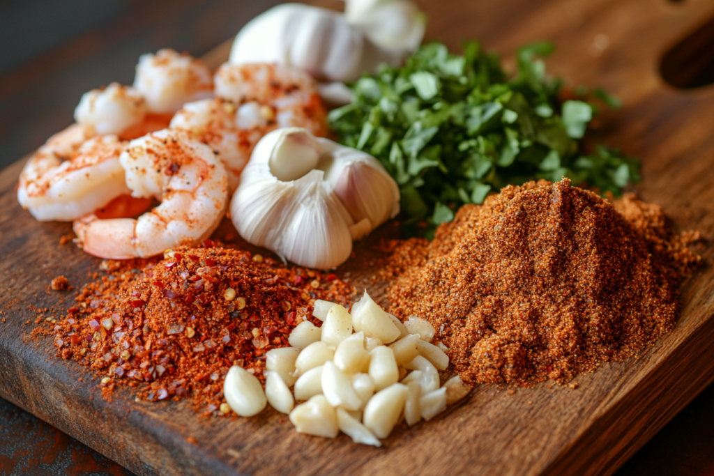Fresh shrimp and Cajun spices