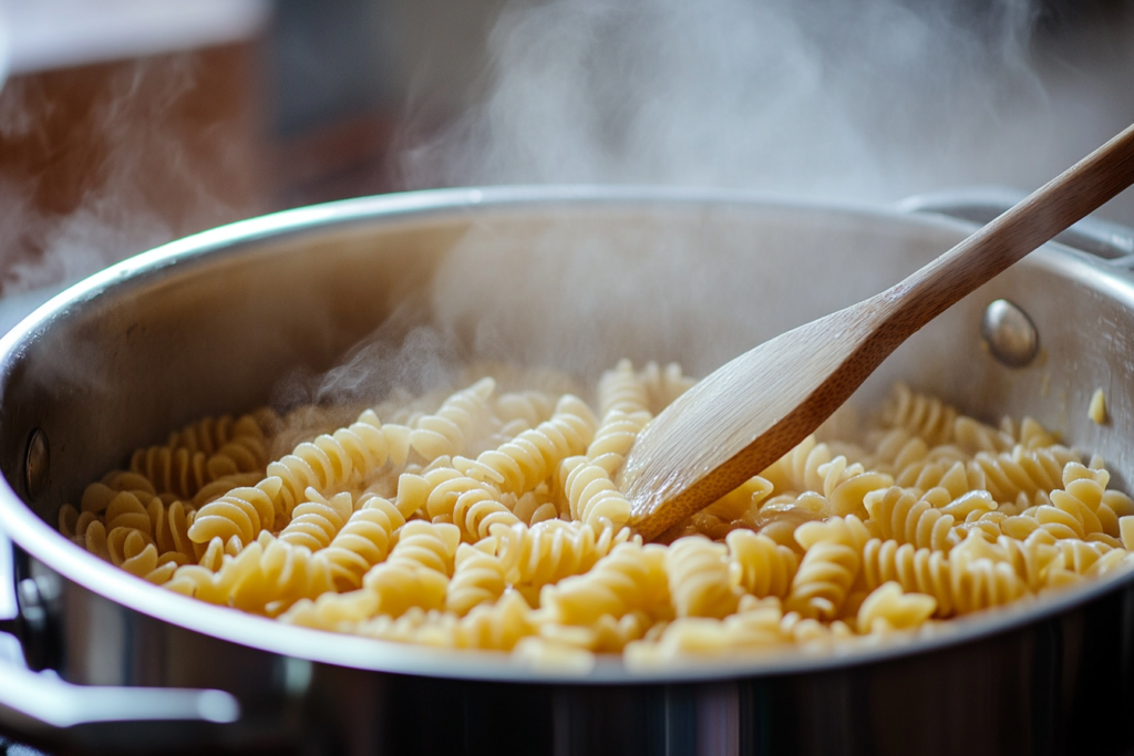 Cooking pasta for salad perfectly