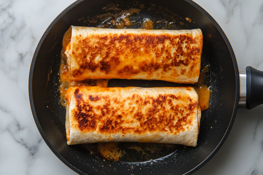 How to grill cheese burrito