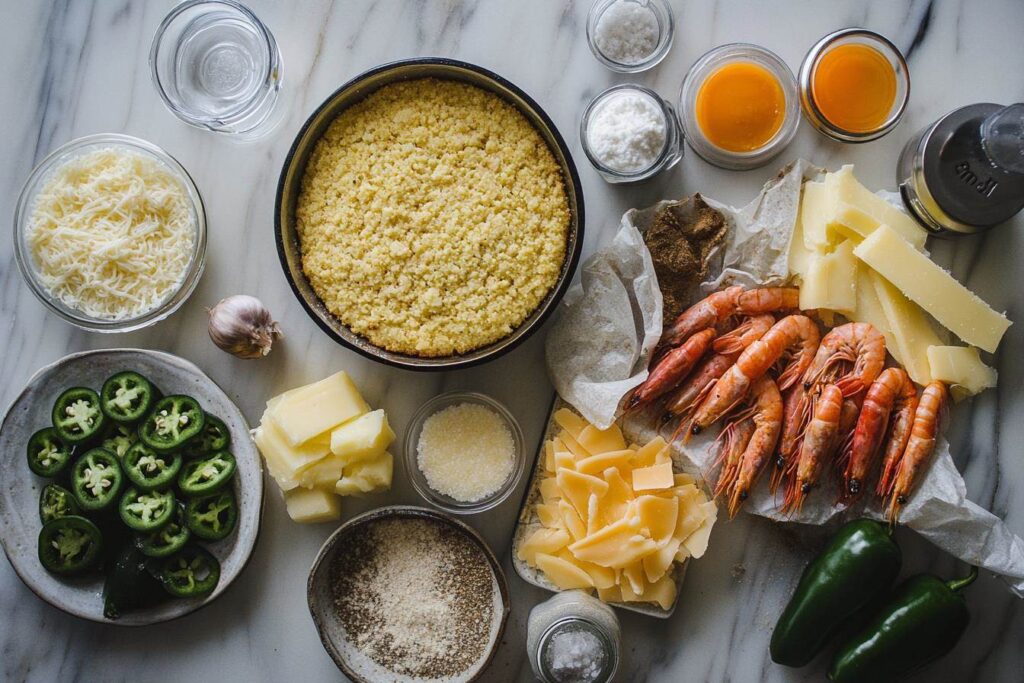 Crawfish Cornbread Ingredients