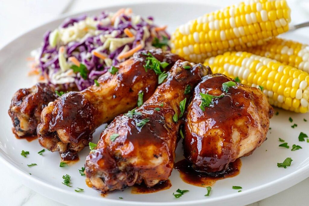 BBQ-style chicken drumsticks