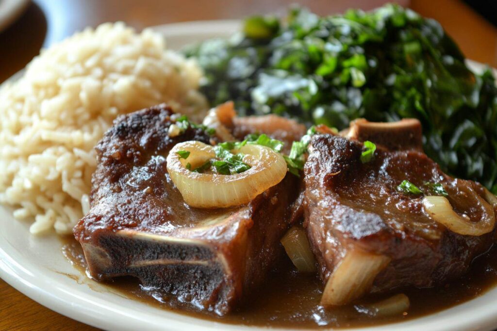 Traditional Southern-style beef neck bones