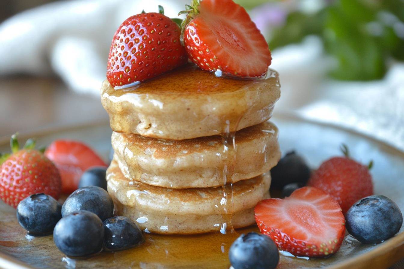 Mini pancakes stack