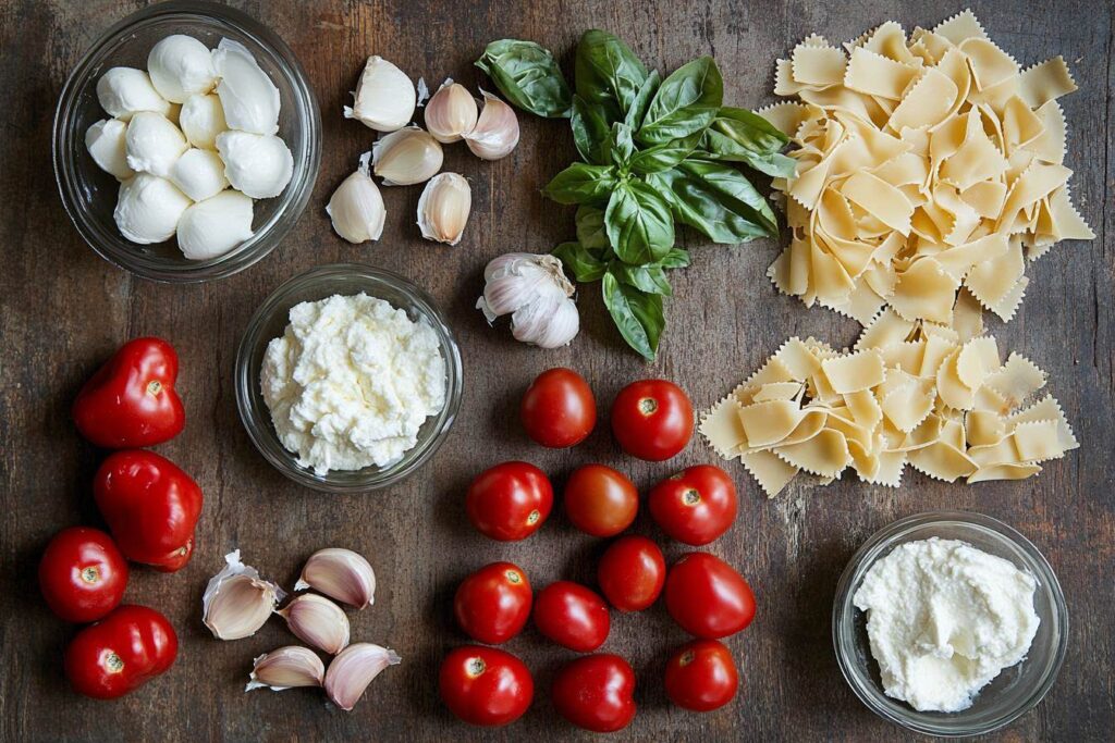 Ingredients for Pasta al Forno