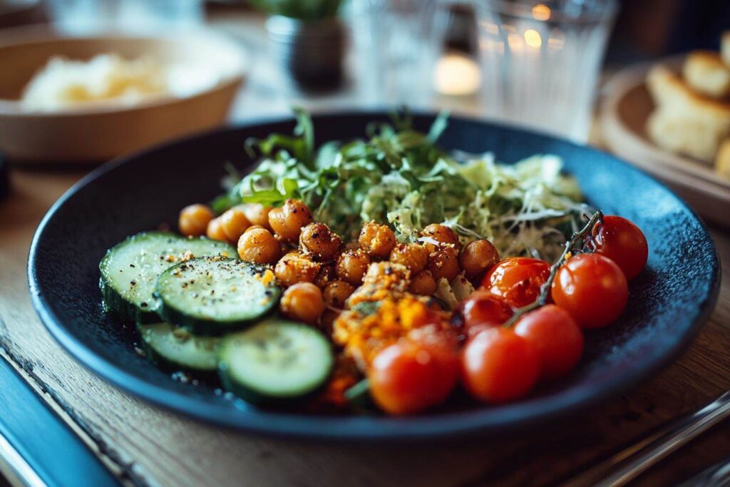 Healthy toppings for Caesar salad