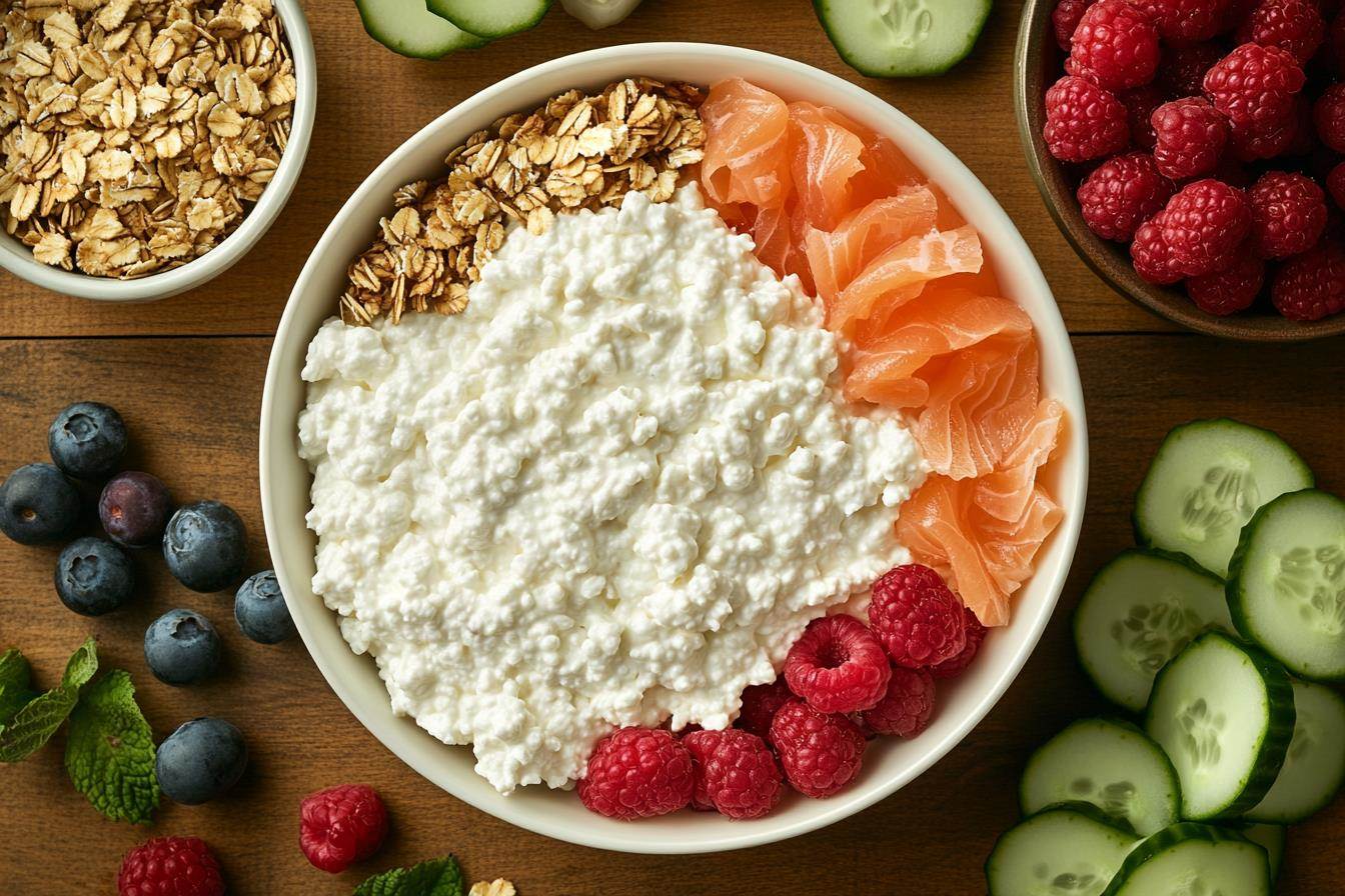 Cottage cheese and mix-ins