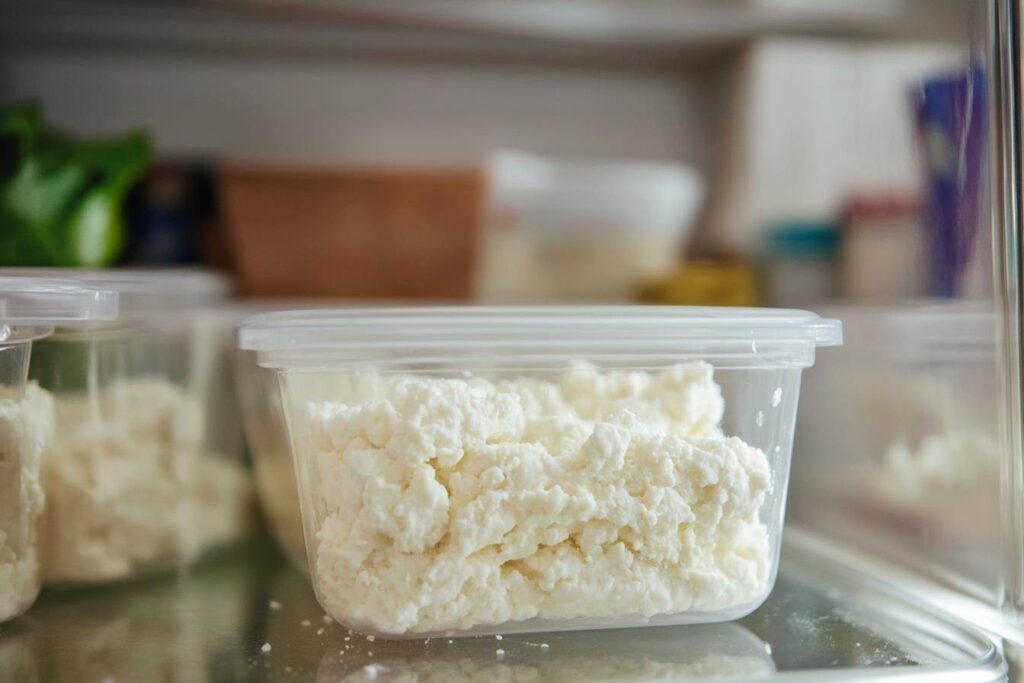 Storing cottage cheese properly