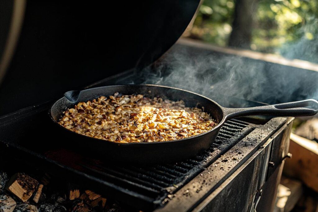 Setting Up the Smoker for Queso