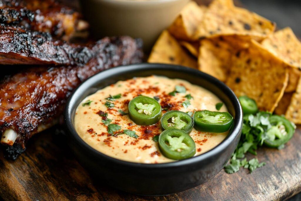 Smoked Queso Recipe Served