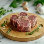 Beef Knuckle Cut on a Wooden Board